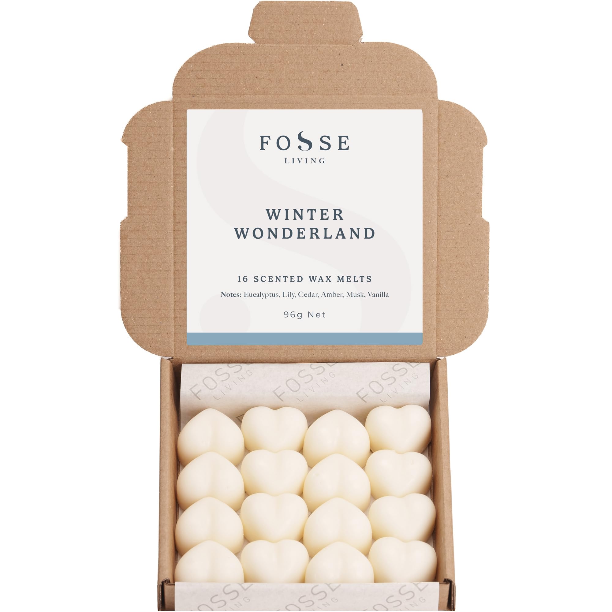 Winter Wonderland Soy Wax Melts 16 Pack | Crisp, Festive & Magical | Natural, Vegan & Plastic Free | Up to 96 Hrs Scent | Pet Safe | Handmade in UK – Fosse Living