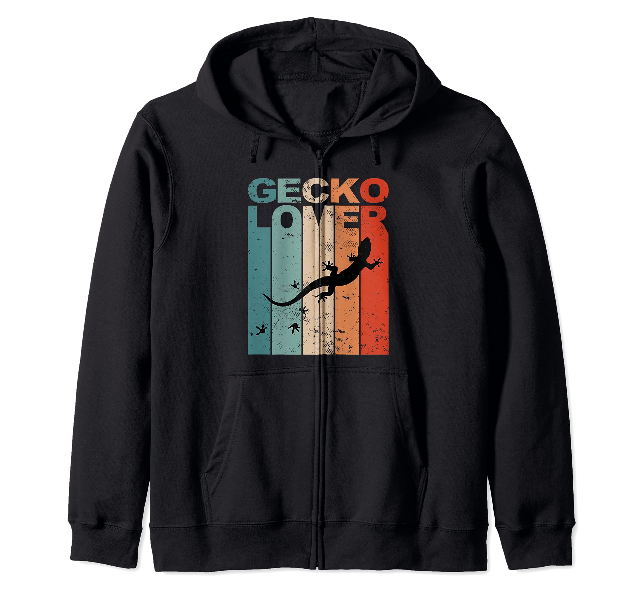 Gecko Lover Lizard Reptiles Salamander Pet Zip Hoodie