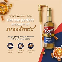 Torani Coffee Syrup, Bourbon Caramel Flavoring for