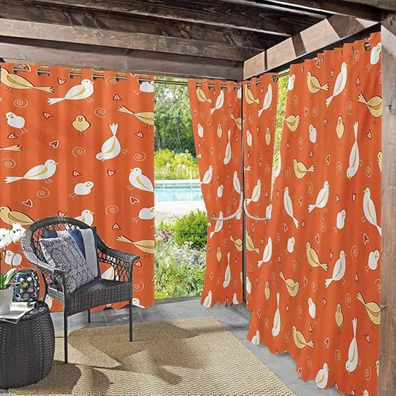 Anmaseven - Cortinas de exterior para patio para pérgola, porche o