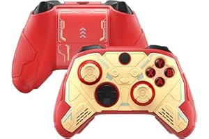 PlayVital Stellar Mecha Silicone Cover Skin for Xbox Series X/S Controller, Anti-slip Grip Protector with Thumb Grips & Stick