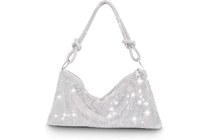 Geckowi Rhinestone Purse for Women Evening Bags Formal Clutch Purse Sparkly Party Wedding Cocktail Prom Clutches