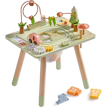1 Set Children Bead Maze Toy Wooden Bead Maze Roll... - Vicedeal