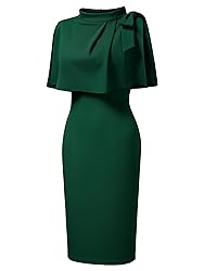 AISIZE Women's Vintage 1940s Half Collar Batwing