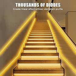 Tatazone Orange Color COB Led Strip Lights with RF