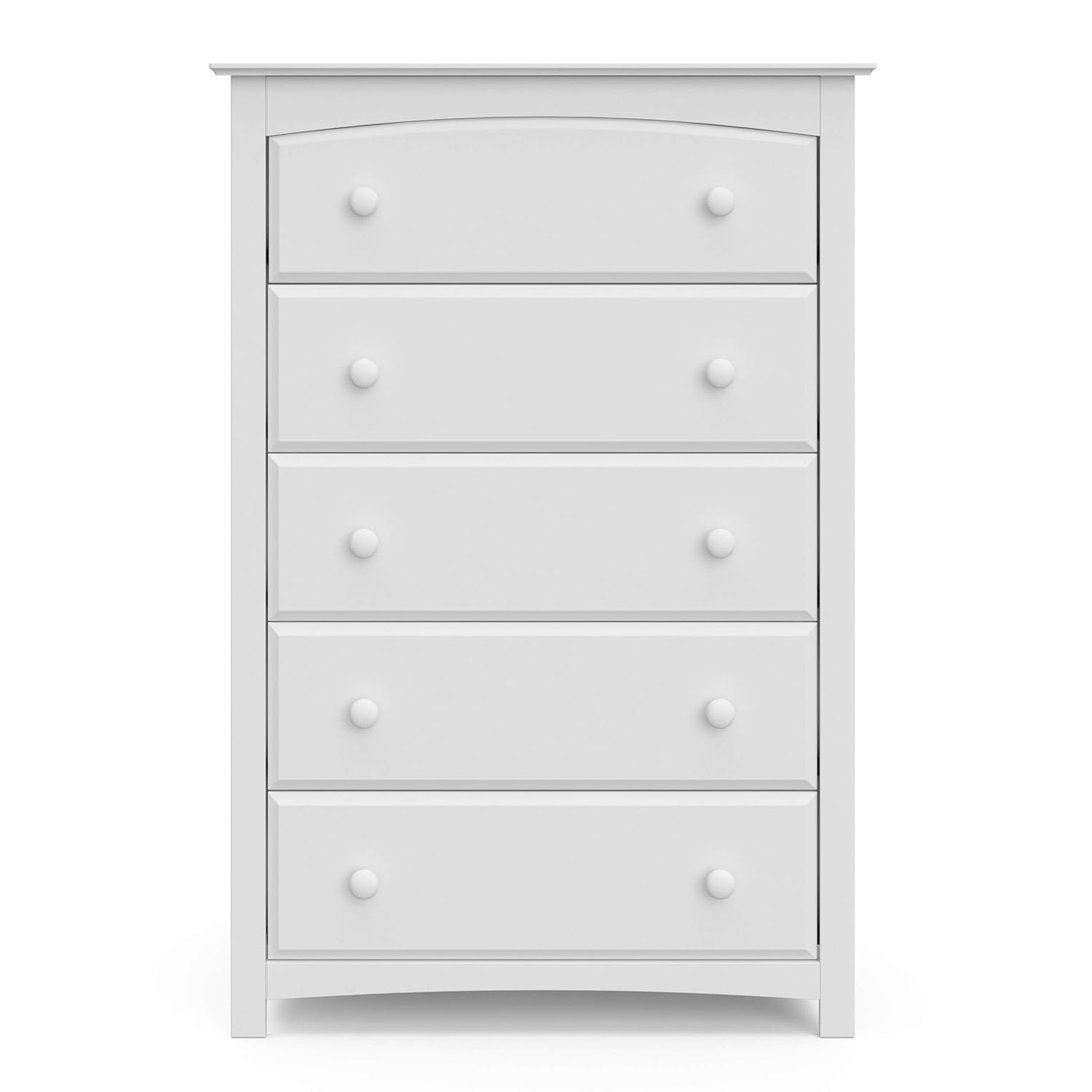 Storkcraft Kenton 5 Drawer Universal Dresser, White, Kids Bedroom Dresser with 5 Drawers, Wood and Composite Construction, Ideal for Nursery Toddlers Room Kids Room : Baby