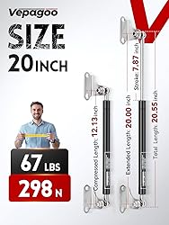Vepagoo Gas Struts 20 Inch 67Lb/298N Shock with