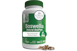 Health Thru Nutrition Boswellia 300mg 180 Capsules as Bospure AKBAMAX | High Potency 75% Boswellic Acids 10% AKBA | Healthy Inflammatory Support | Vegan Certified | Non-GMO Gluten Free Soy Free