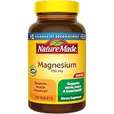 Nature Made Magnesium Oxide 250 mg for Muscle Relaxation, 200 Tablets | Magnesium Supplements for Men and Women, Support for Muscle, Heart, Bone and Nerve Health, 200 Day Supply