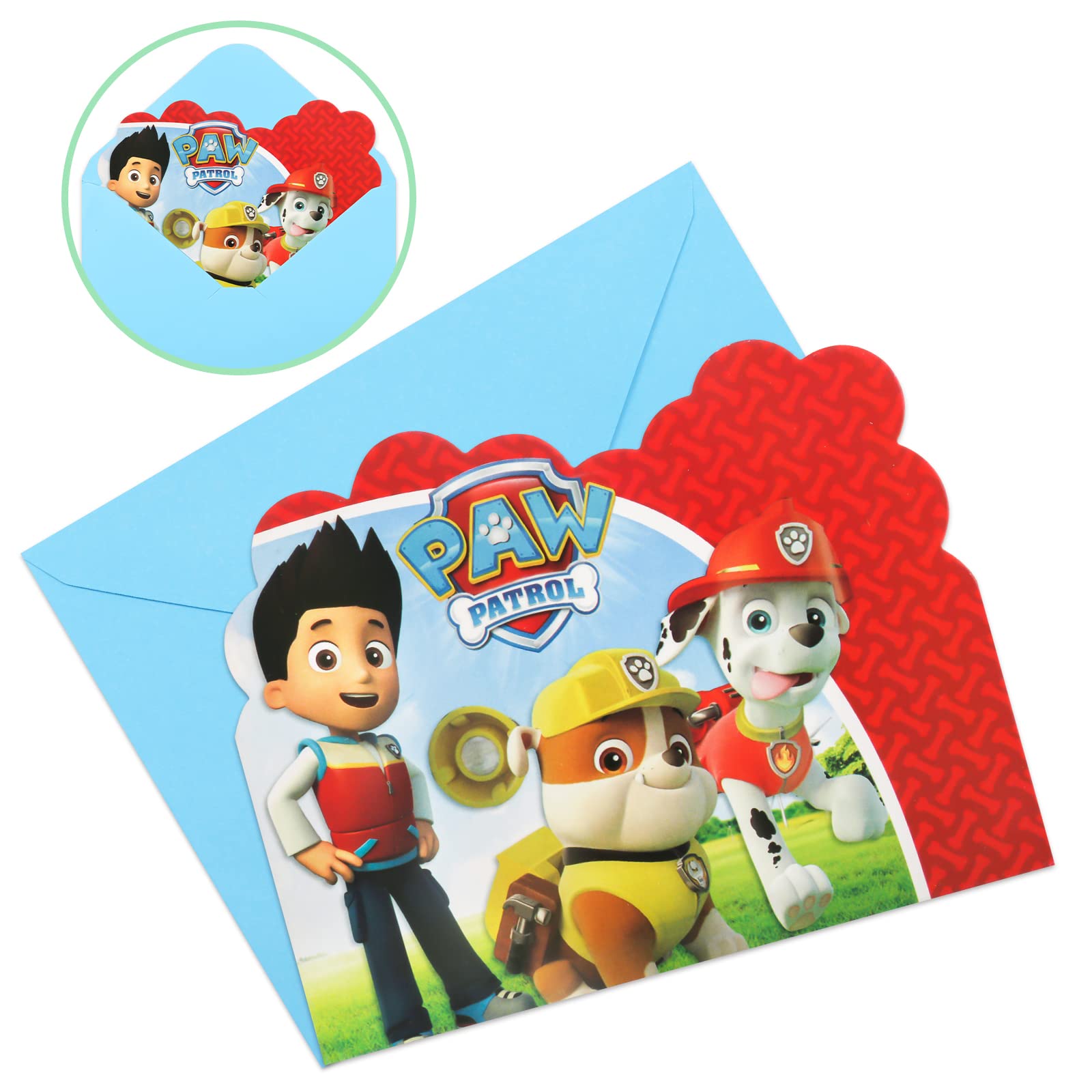 20Pcs Party Invitations Kids Birthday Party Invitations, Party Invites Boys Girls Children with Envelopes, Double Sided Invite Cards for Birthday Baby Shower Party