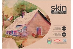 Anupam Skin Toned Watercolour Paper Pad - Beige Toned - Cold Press Paper - 225 GSM - 15 Sheets - A5