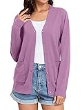 TASAMO Women's Cardigans with Pockets Casual