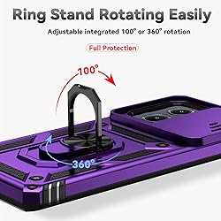 for Motorola Edge 2024 Case with Slide Camera Cover