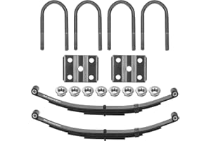 2 Pieces of Replacement for SW4B 4 Leaf Trailer Leaf Spring, 3500lb Single Trailer Axle Suspension Kit with 1750lb Capacity D