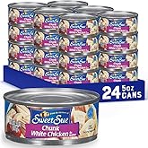 Sweet Sue Chunk White Chicken in Water, 5 oz Can (Pack of 24) - 11g Protein per Serving - Gluten Free, Keto Friendly - Great 