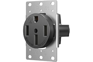 HYDUUU NEMA 14-50 Outlet 120/240 Volt 50 Amp 4 Prong Receptacle Industrial Grade for RVs, EVs, Dryers, Welders, Oven, Stove, Plasma Cutters, Range UL Listed