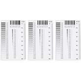 HARFINGTON High Precision SEC Size Estimation Chart 90mm Ruler 3Pcs | 0.12mm,Covered Transparency,Flaw Detection Film,for Diameter and Line Width Defects Measuring