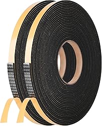 Self Adhesive Foam Tape Weatherstrip 1in x 3/4in x