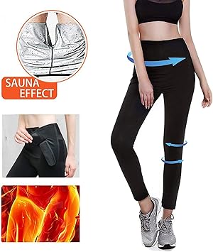 Moonssy Leggins Reductores Adelgazantes, Pantalones de Sauna ...