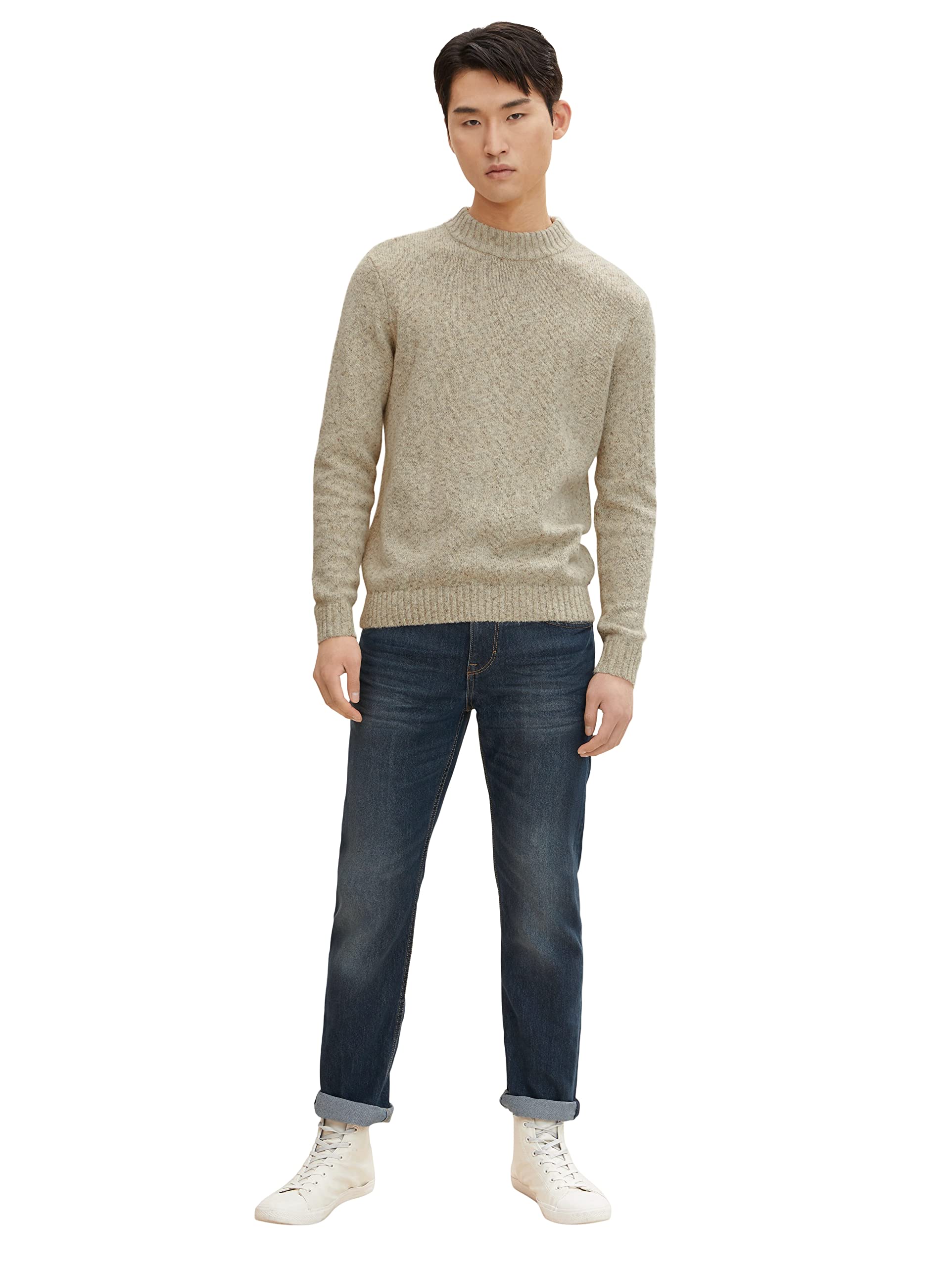 TOM TAILOR Herren Marvin Straight Jeans, 10281 - Mid Stone Wash Denim, 36/30 5