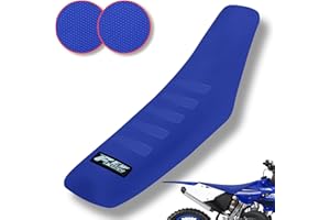 fewfuss Gripper Dirt Bike Seat Cover - Universal Dirtbike Seat Covers Non-Slip - YZ85 YZ125 KX85 KLX110 CR85 CR125R Soft Dirt Bike Seat Cover Blue