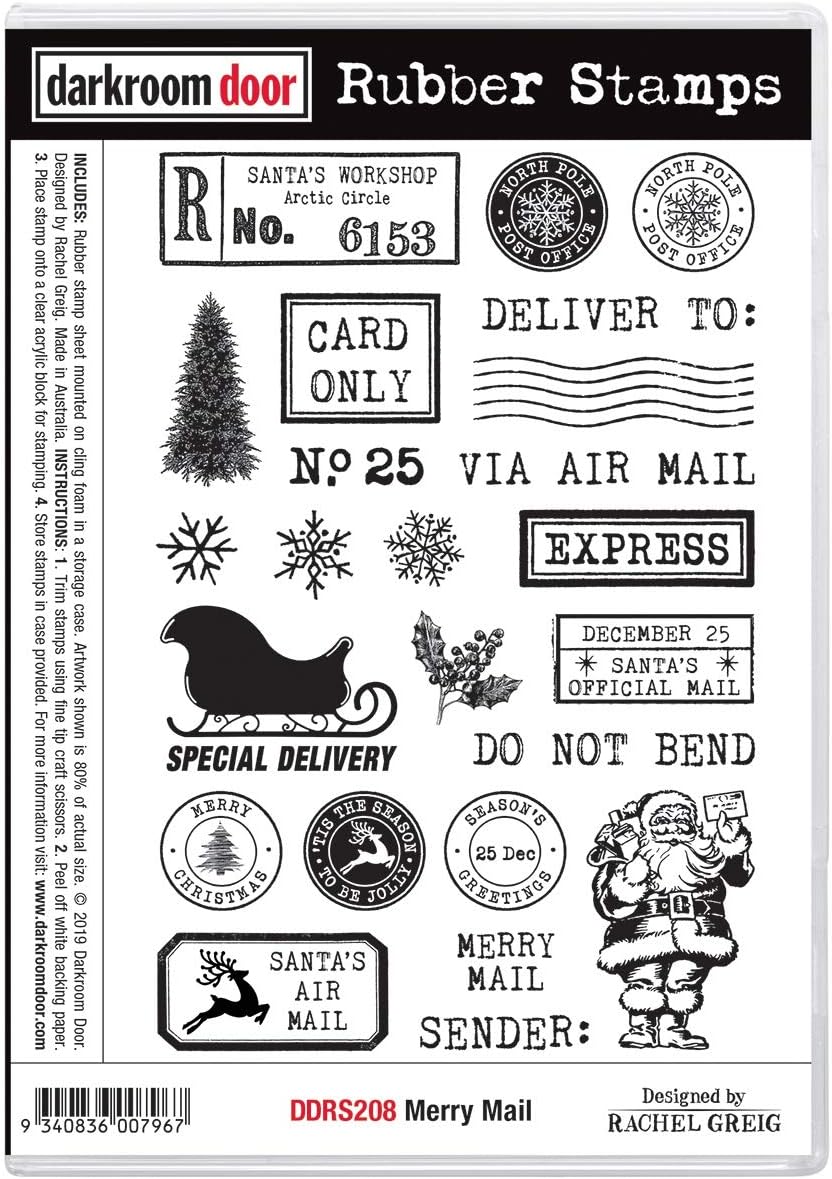 DARKROOM DOOR DDRS208 Cling Stamp Merry Mail