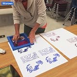 Worown 23 Pack Screen Printing Kit with Frames, Squeegees & Accessories view 7