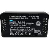 GIDEALED Zigbee 3.0 LED Controller Pro Work with ZigBee Hub Bridge Echo Plus for RGBW RGBWW RGBCCT LED Light Strip, Support Smart APP/Alexa Voice Control Brightness 1%~100%, Adjust Color RGB WW CW
