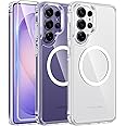 FNTCASE for Samsung Galaxy S26-Ultra Case Clear Compatible with Magsafe | Screen Protector, Anti Yellowing, Magnetic Phone Ca