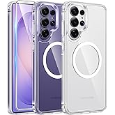 FNTCASE for Samsung Galaxy S26-Ultra Case Clear Compatible with Magsafe | Screen Protector, Anti Yellowing, Magnetic Phone Ca