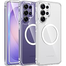 FNTCASE for Samsung Galaxy S26-Ultra Case Clear Compatible with Magsafe | Screen Protector, Anti Yellowing, Magnetic Phone Ca