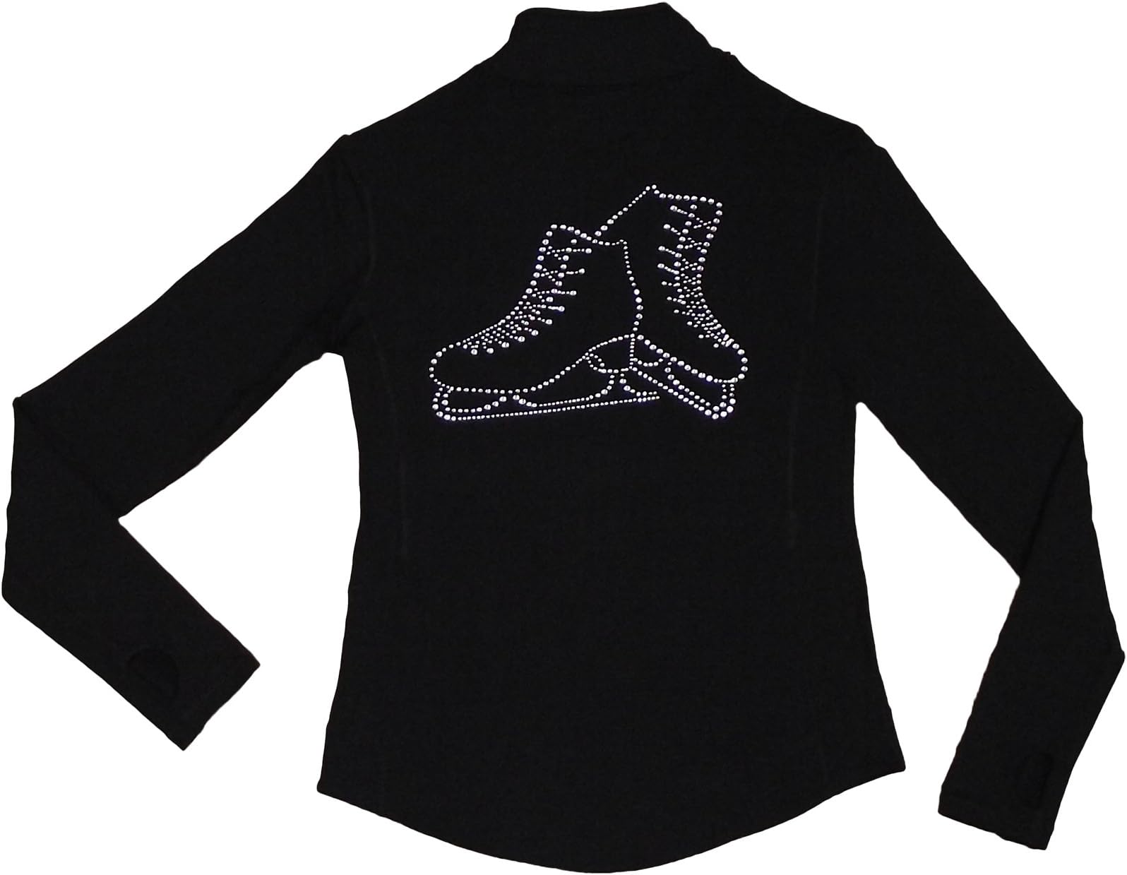 Skating jacket for figure skating.Crystal design Ice Skates with AAA+ crystals