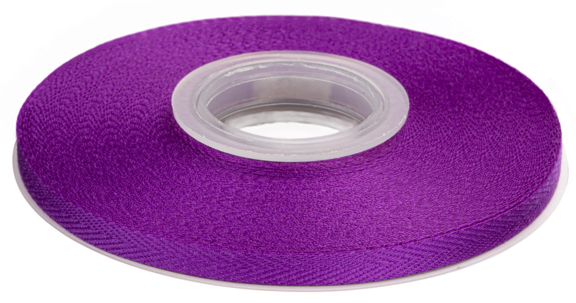 Joycrosso Herringbone Tape Twill Ribbon Soft Handle, Great for Gift Wrapping Craft Sewing, 6mm x 22 Meters - Purple