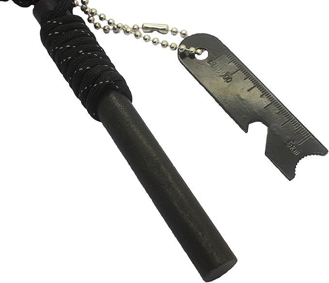 BIOC Large 5 Inch Ferrocerium Rod Flint Fire Starter with 550