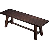 Cortesi Home Figi Dining Bench, Rustic Wood