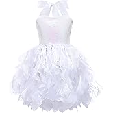 Sequin Tutu Dress for Girls Sparkly Fairy Birthday Party Dress Tulle Princess Dresses for Kids Prom Sneaker Ball Gown