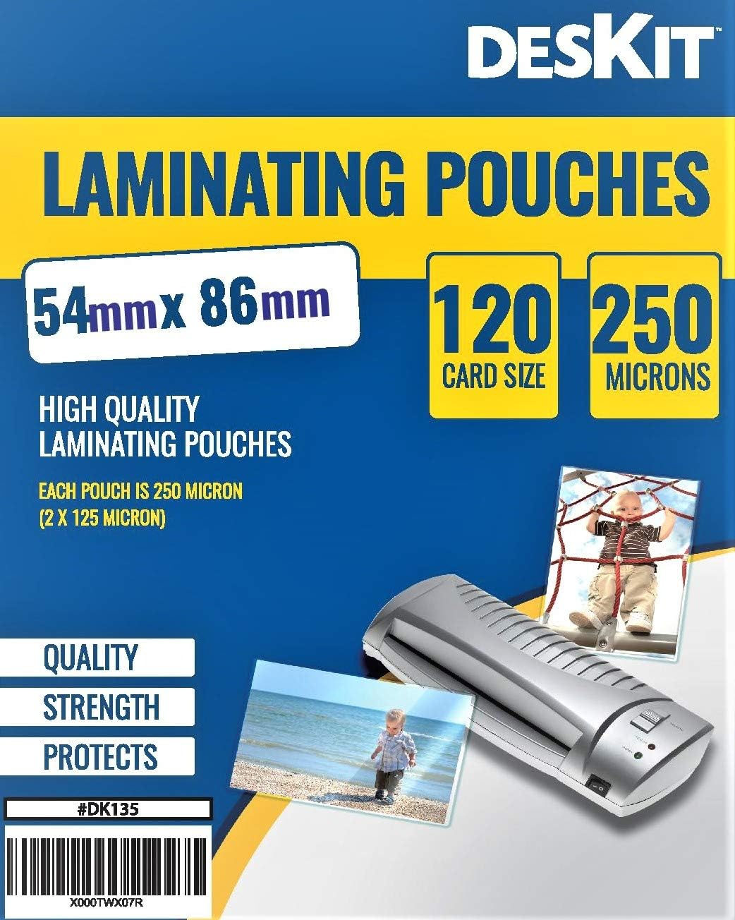 Card Sized Laminating Pouches 120 Large Card Sized 54 x 86cm 250