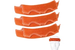 OCQOTAT 3PCS Hard hat Liner- Hard hat Sweatband Replacement,Hardhat Sweatband Washable, Flame Retardant Cotton Hard Hat Accessories Sweat for Welding Helmet, Construction Hats, Chainsaw Helmet Men