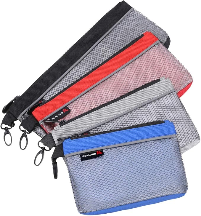 IRONLAND 1680D Utility Bag, 4 Pack Zipper Tool Bags Waterproof Heavy