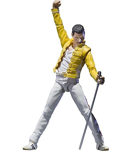 BANDAI Freddie Mercury フィギュア Amazon.com: Bandai Tamashii Nations Freddie Mercury 