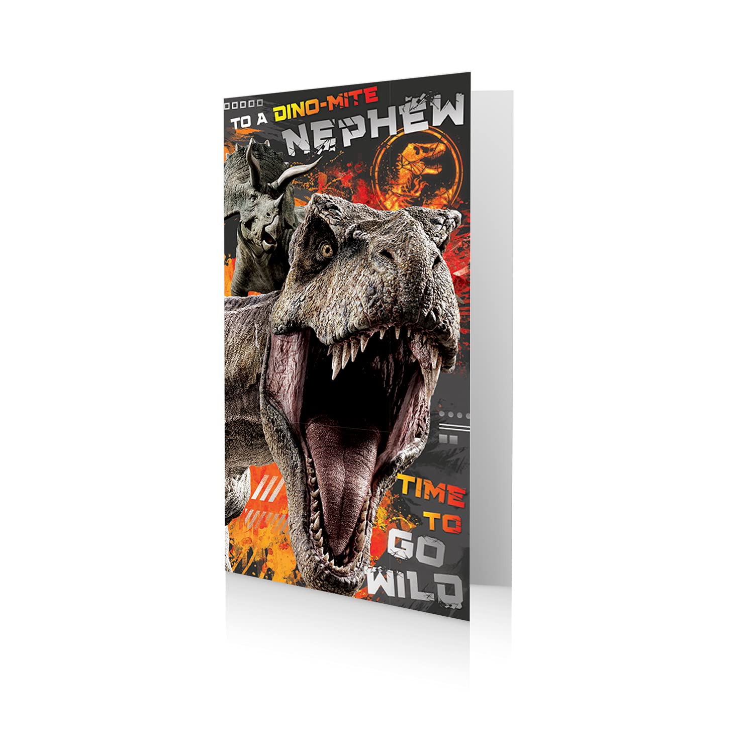 JURASSIC WORLD JW013 Nephew Birthday Card