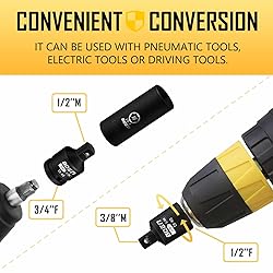 BOEN 5 Piece Impact Socket Adapter Set and Reducer