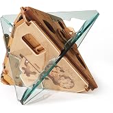 PUZZLE POTATO Anti-Gravity Puzzle Box - 3D Brain Teaser Puzzle for Adults - Wooden Treasure Chest - Money Puzzle Box for Cash Gift - Escape Room Game