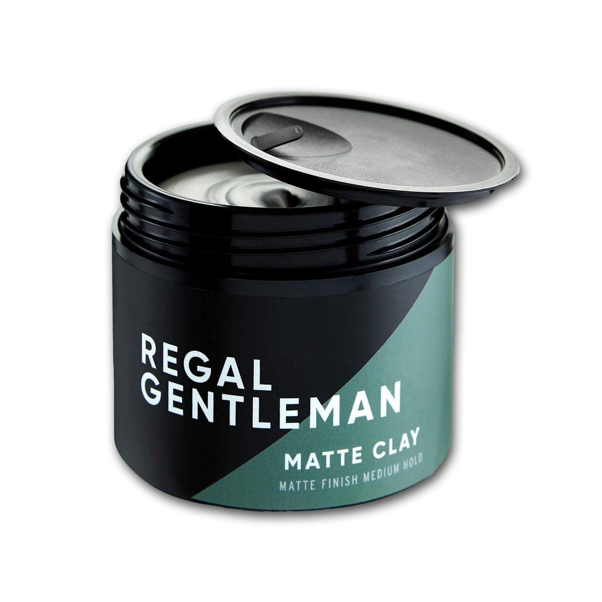 Regal Gentleman Matte Clay (75ml) Matte Finish Medium Hold - Hair Wax For Men - Mens Natural Hair Styling Clay For All Hair Types