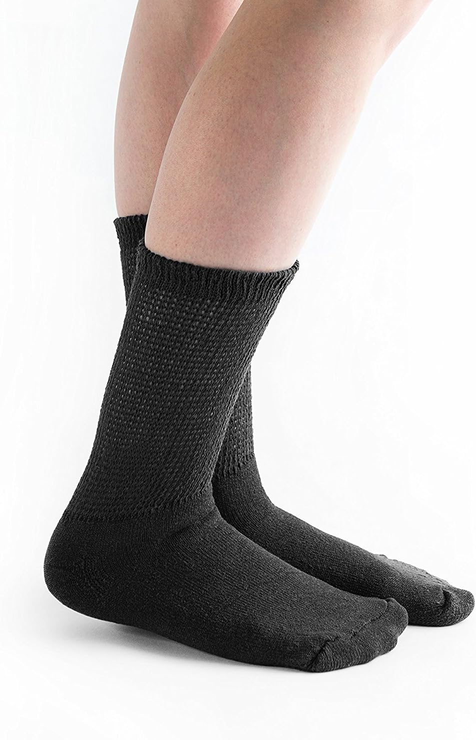 Loose Fit Diabetic Crew Socks, 3 pairs