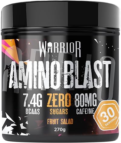 Warrior Amino Blast BCAA Powder 270g Fruit Salad 5g BCAAs per serve