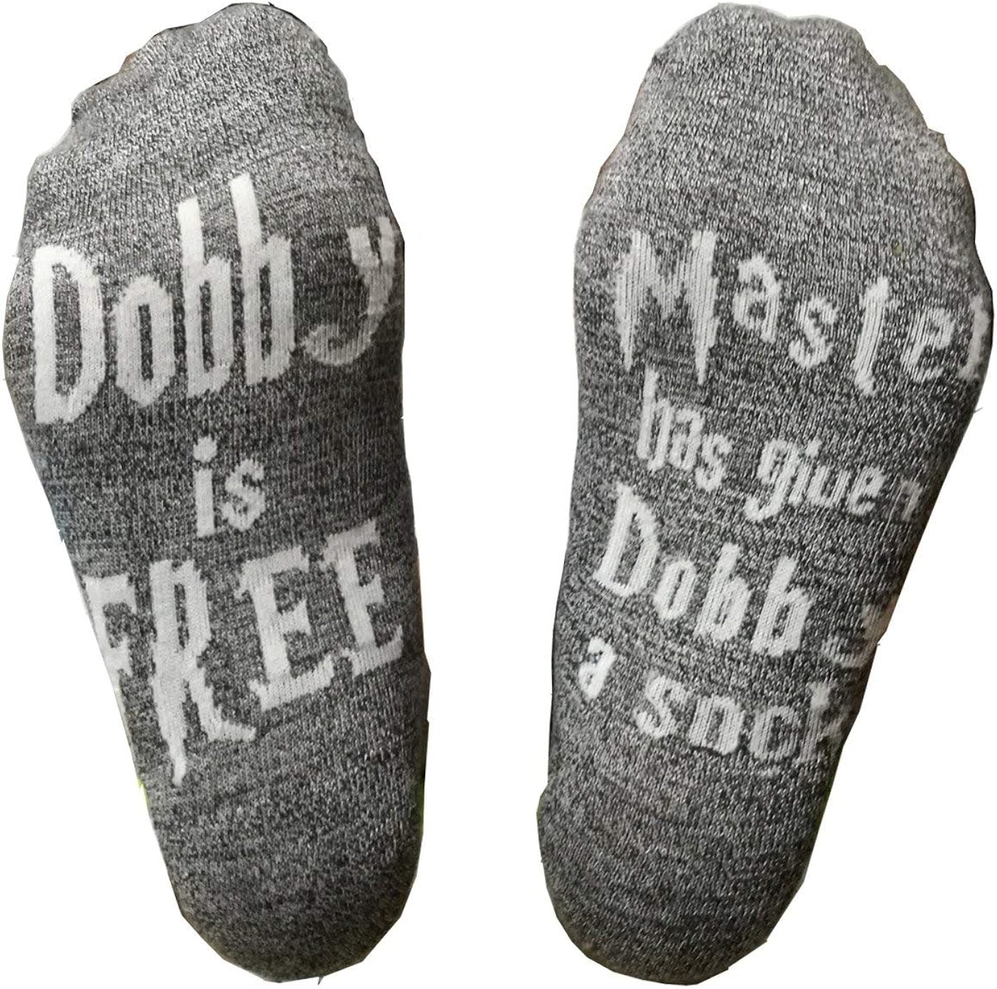 XLYS 2 Pairs Master Has Given Dobby a Sock, Chic Women Men Socks Funny