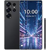 ExAchat 25 Ultra Unlocked Phone,8GB+256GB Android 14.0 Cell Phone（Black） | 8000mAh Battery,Dual SIM Dual Standby 5G Smartphone,Face ID/GPS/Comes With a built-in pen