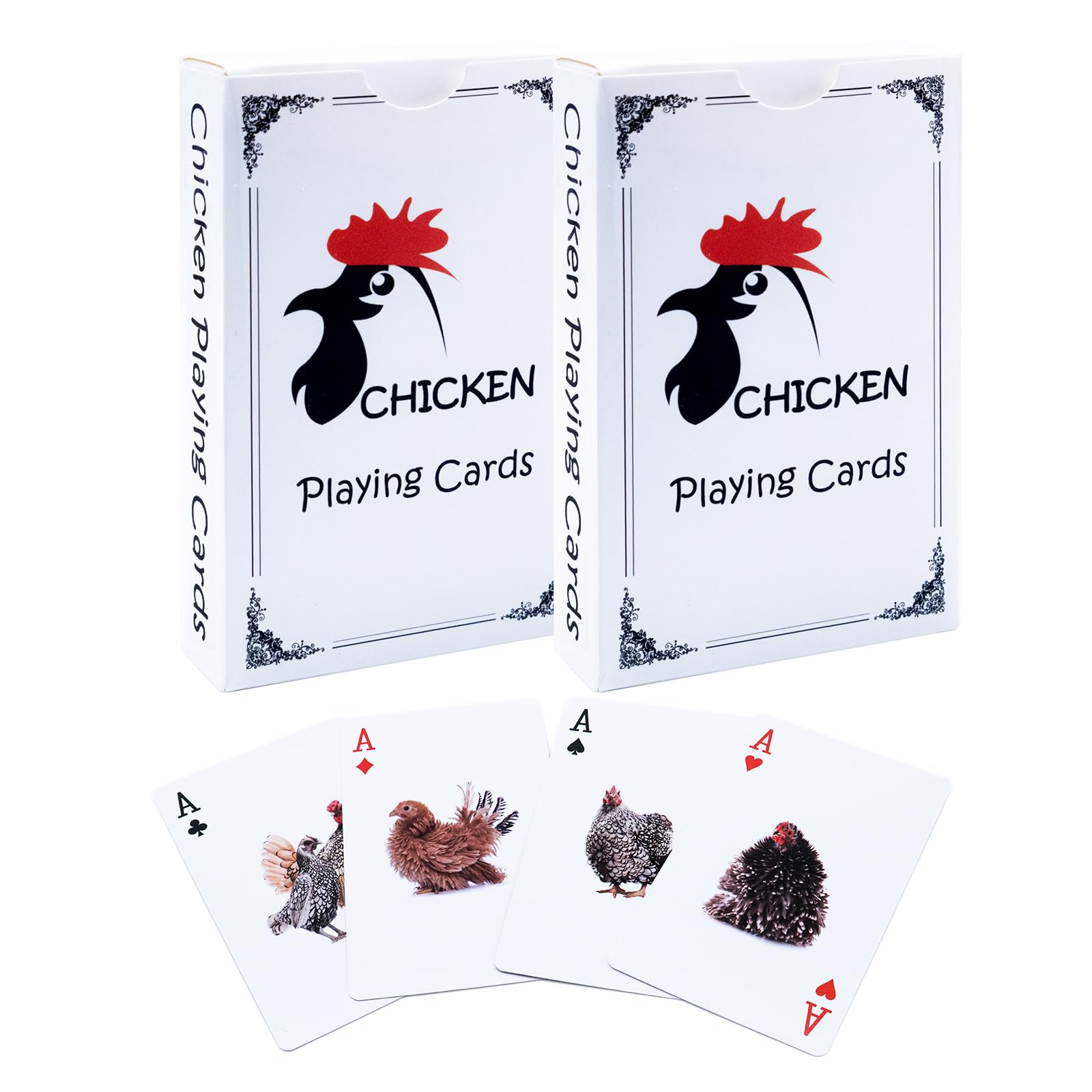 Chicken Key Card BKBNSJ Chicken Playing Cards, 2 Decks, Chicken Theme, Poker Cards, Card ...