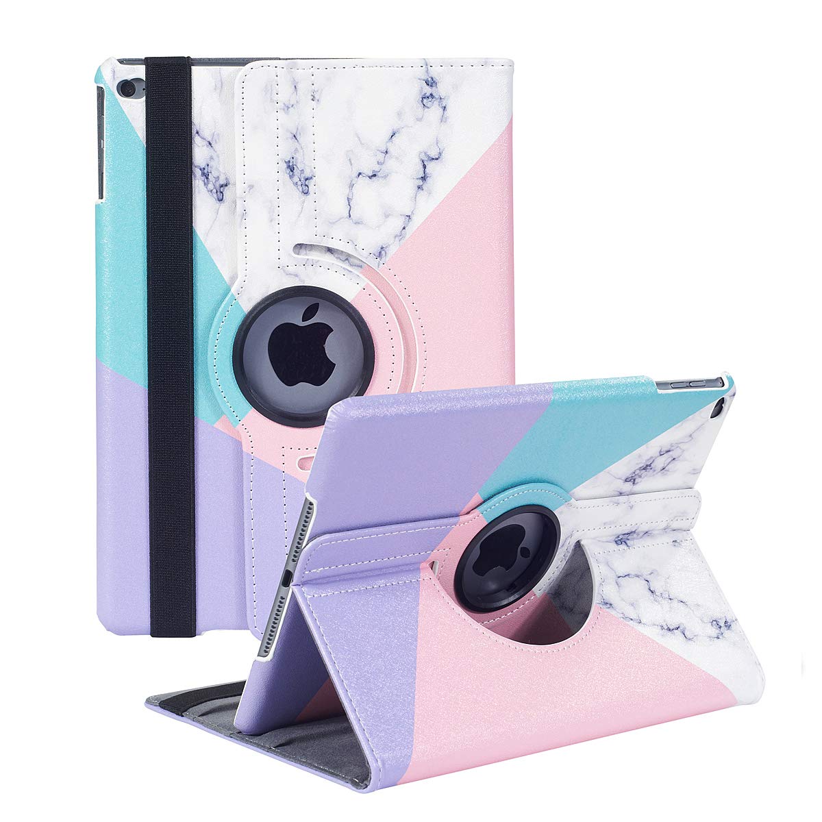 Rotating Case for iPad 9.7 inch 6th Gen, 5th Gen/iPad Air 2 / iPad Air - 360 Degree Rotating Stand Protective Cover with Auto Sleep Wake (Cube)
